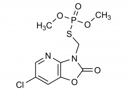 Azamethiphos molecular structure reference standard for LC-MS/MS and GC-MS residue analysis