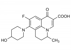 Nadifloxacin molecular structure reference standard CAS 124858-35-1