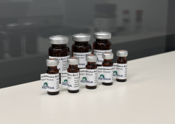 Anthelmintic Multi Component Reference Standard Solution Anthelmintics Mix 2 analytical reference standard solution in laboratory vial for chromatography and mass spectrometry analysis