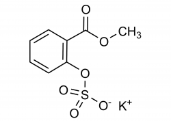 Methyl 2-(sulfooxy)benzoate potassium salt molecular structure reference standard