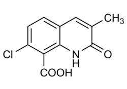 Molecular structure of Quinmerac BH 518 5 reference standard