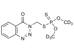 Azinphos methyl D6 molecular structure Azinphos methyl D6 molecular structure reference standard for LC-MS/MS analysis