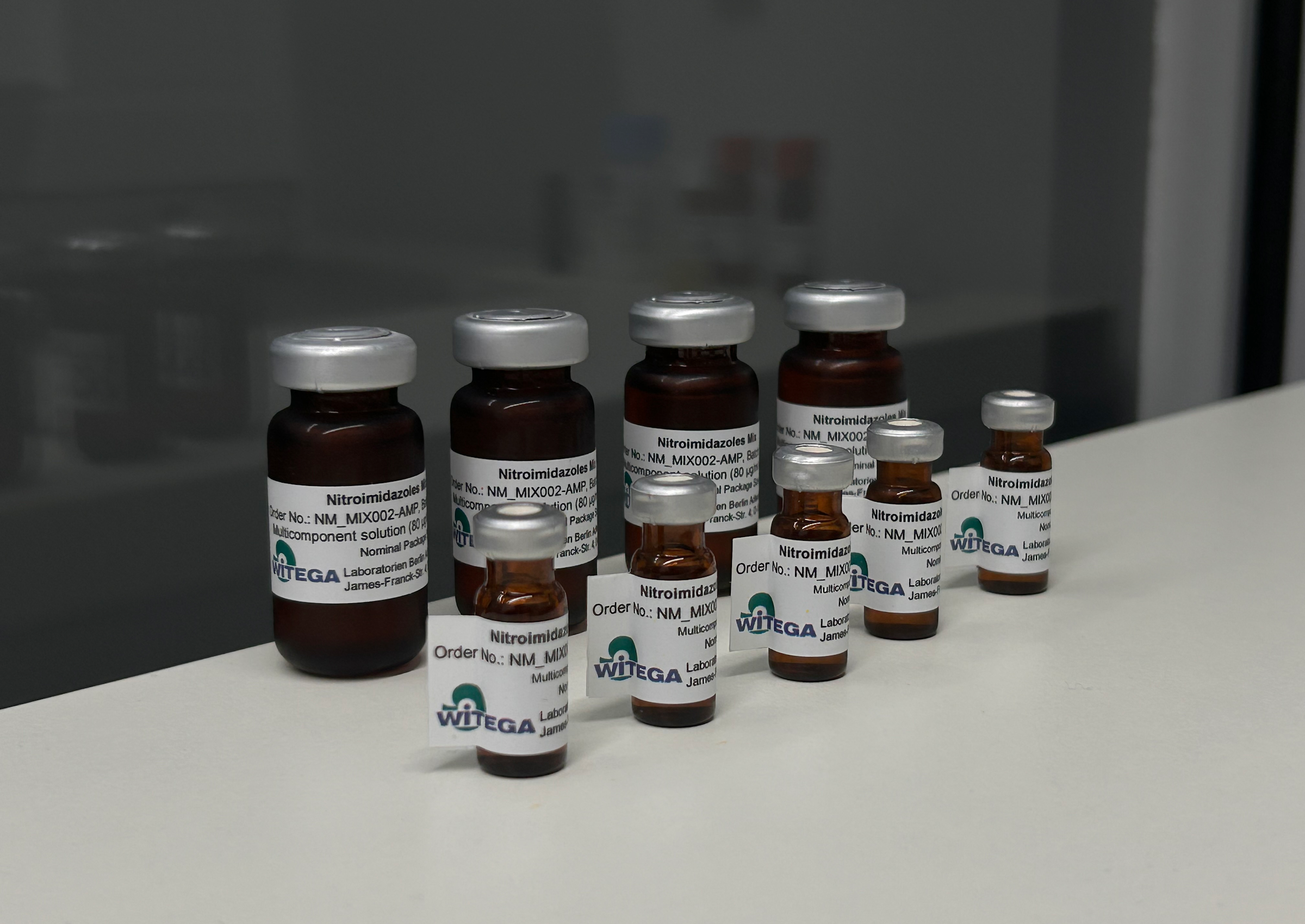 Nitroimidazoles Mix 1 80 ug mL in Acetonitrile reference standard mixture vials